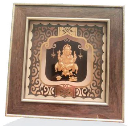 24K Gold GaneshJi Box for Religious Gifting and Premium Decor, Elegant Spiritual Gift Item for Festive Hampers, Home Display and Special Occasions